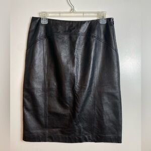 #502 TALBOTS Leather Skirt size 8